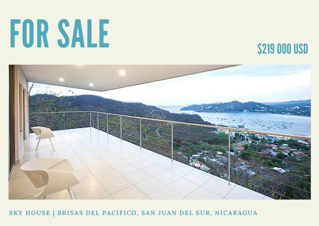 Full Coverage Homeowners Insurance: Sky House, Brisas del Pacifico, San Juan del Sur, Nicaragua - $85 USD per month