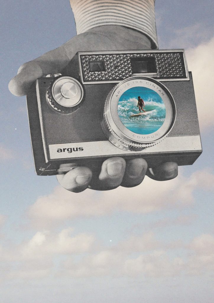 In Perfect Position: Digital Collage by Nicaraguan Artist Maria Delgado